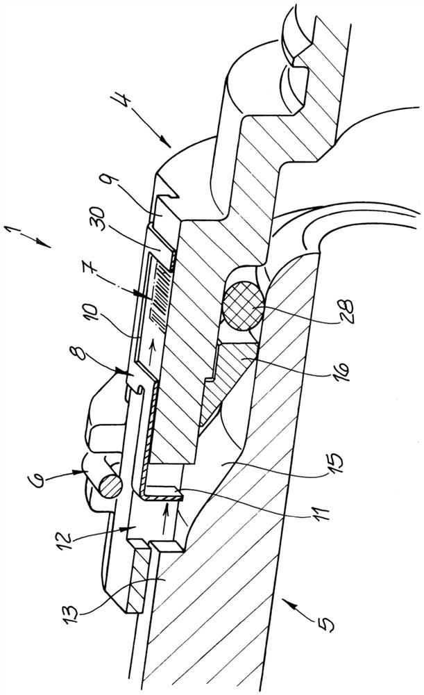 Connector for connecting two fluid-conducting elements