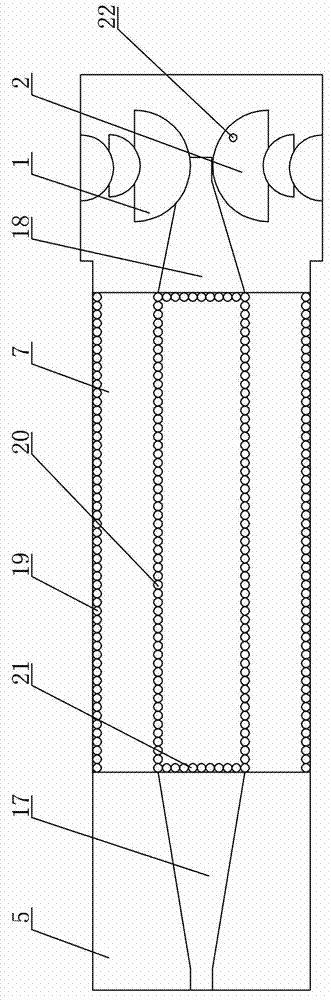 Combined semicircular dipole printed antenna of balance microstrip line transition waveguide feed