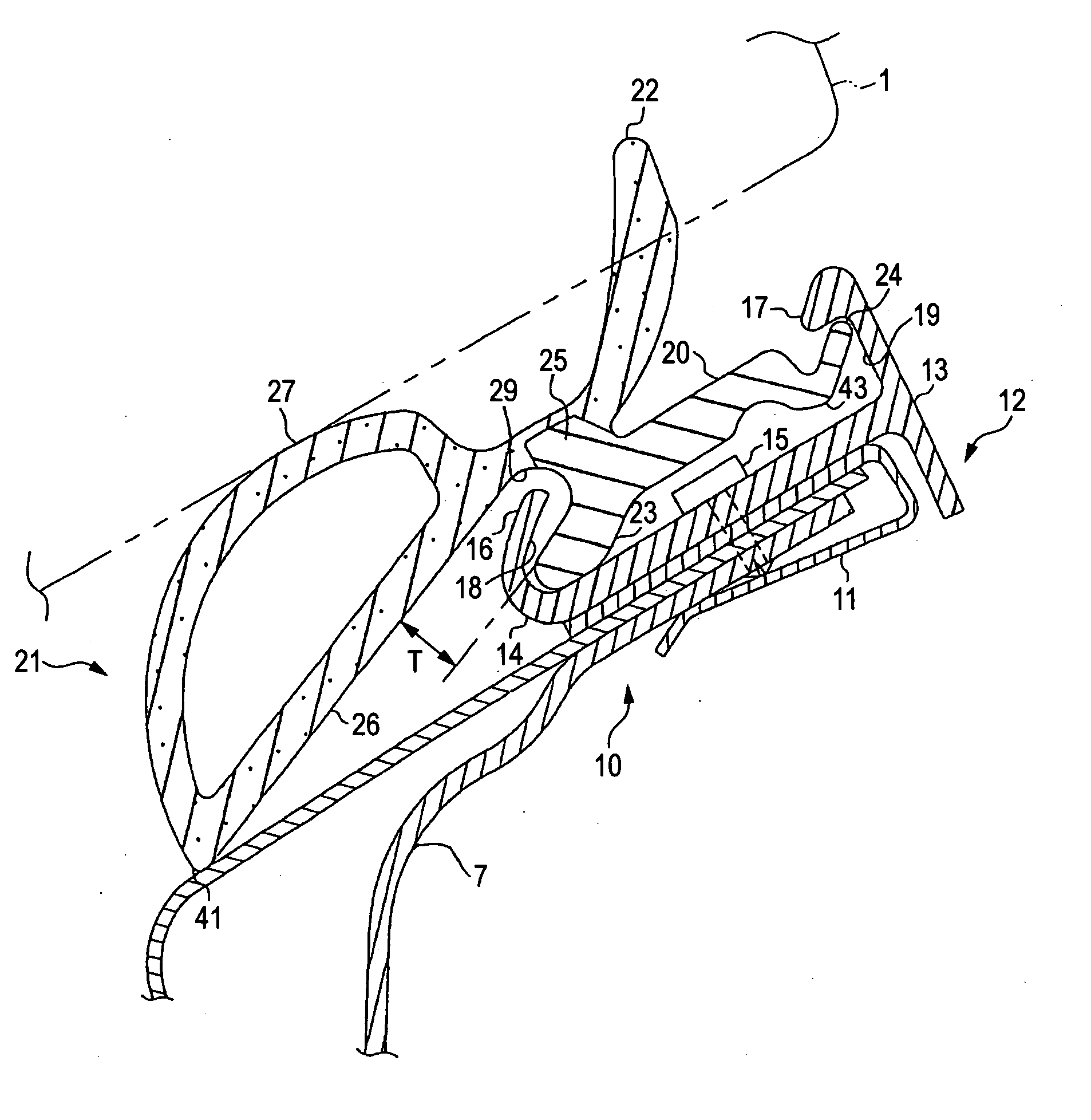Weather strip and mounting structure thereof