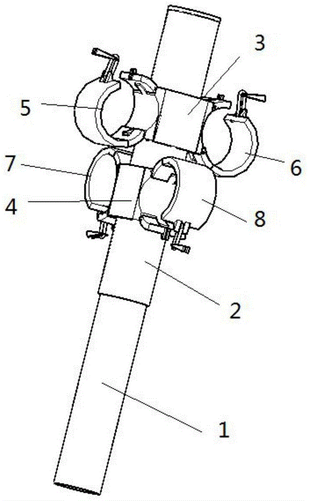 An integral scaffolding node