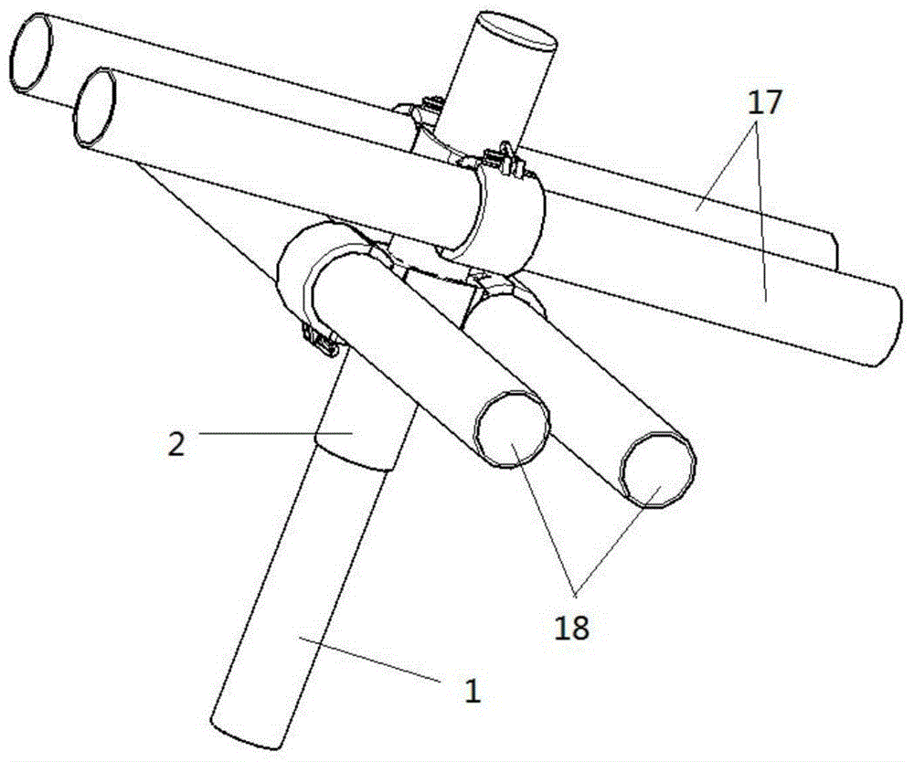 An integral scaffolding node