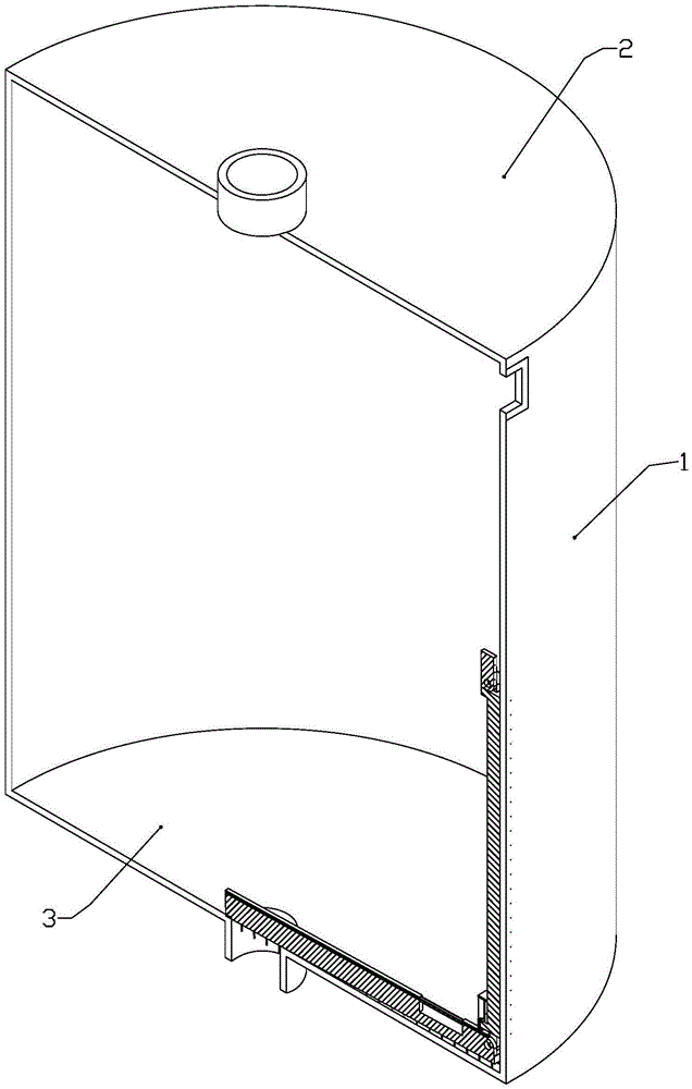 Device and method for mechanically cleaning the inner wall of a cylindrical container