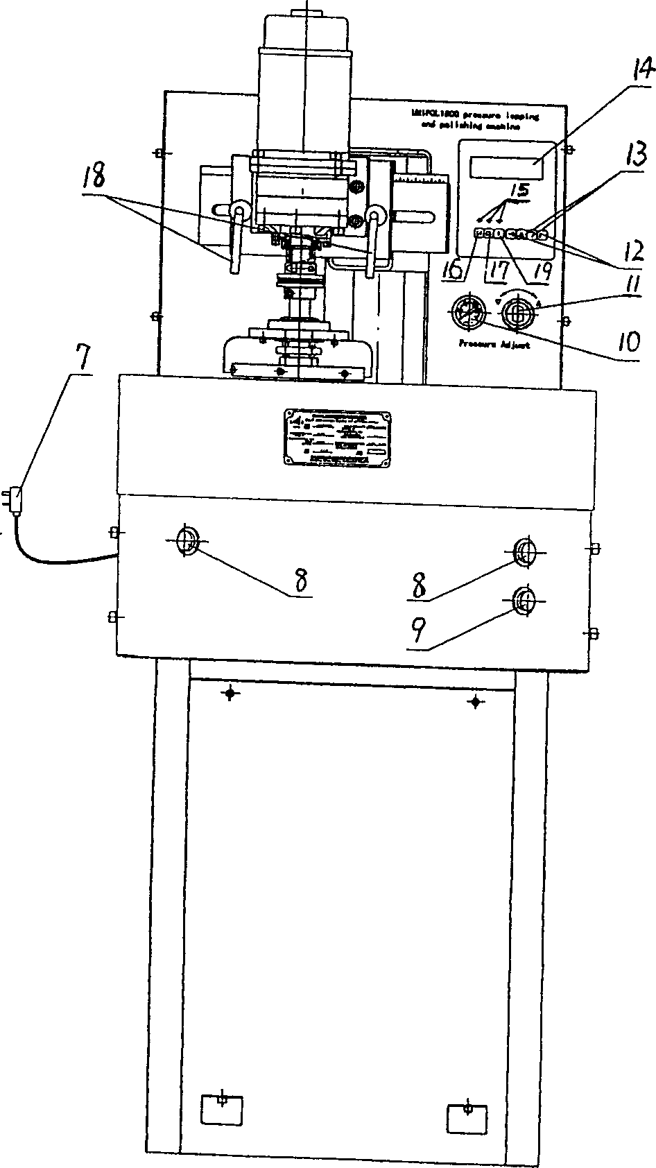 High accuracy barrel finishing machine with full automatic adjustable pressure and dual stepless speed changing