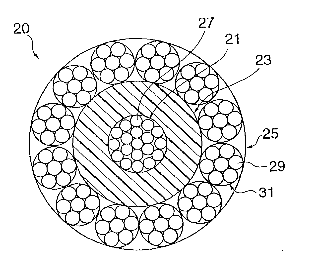 Power supply wire, wire grip, electric appliance suspending device, and electric appliance suspending method