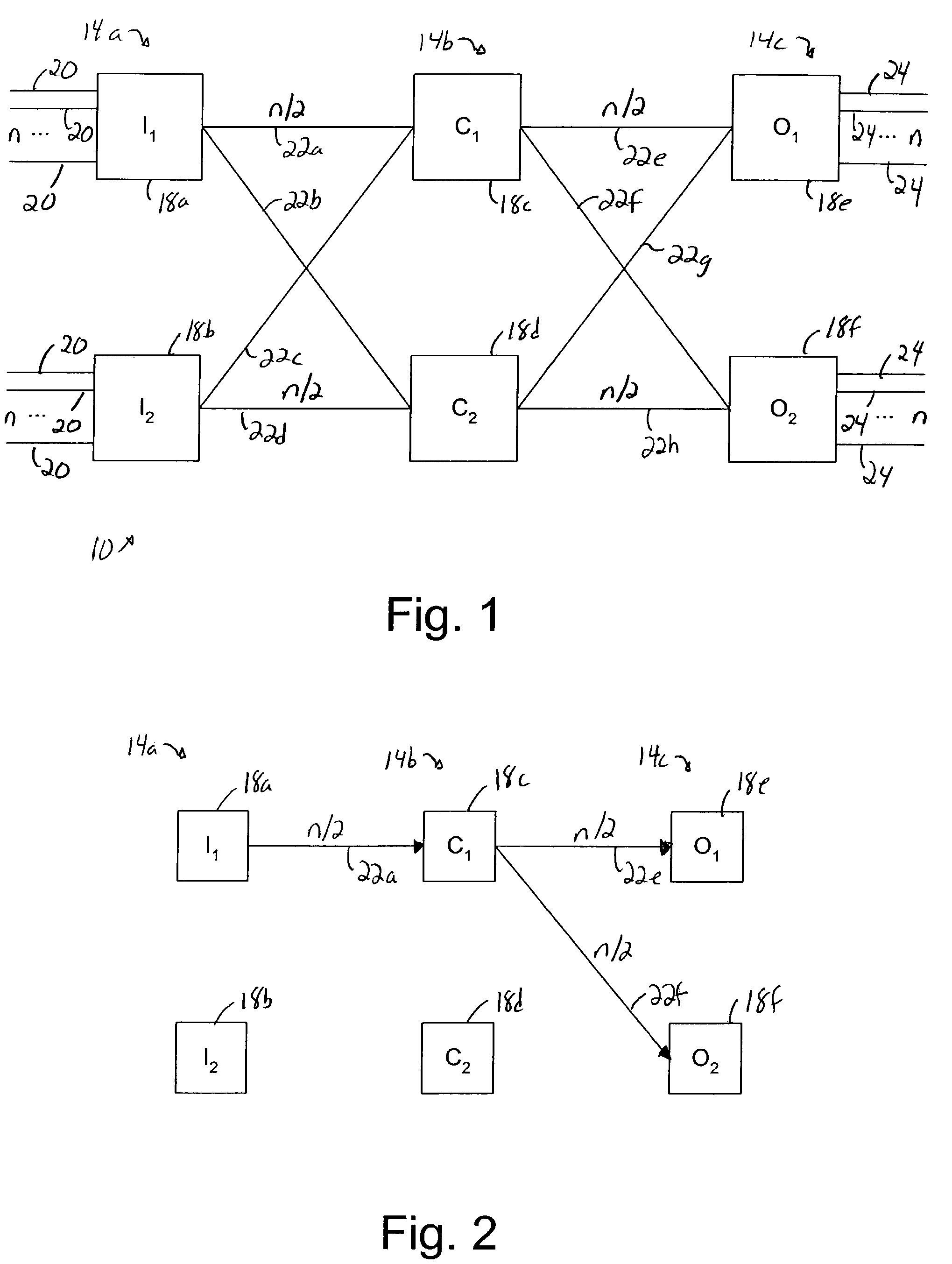 Method and apparatus for mixed-cast routing through a Clos-like network