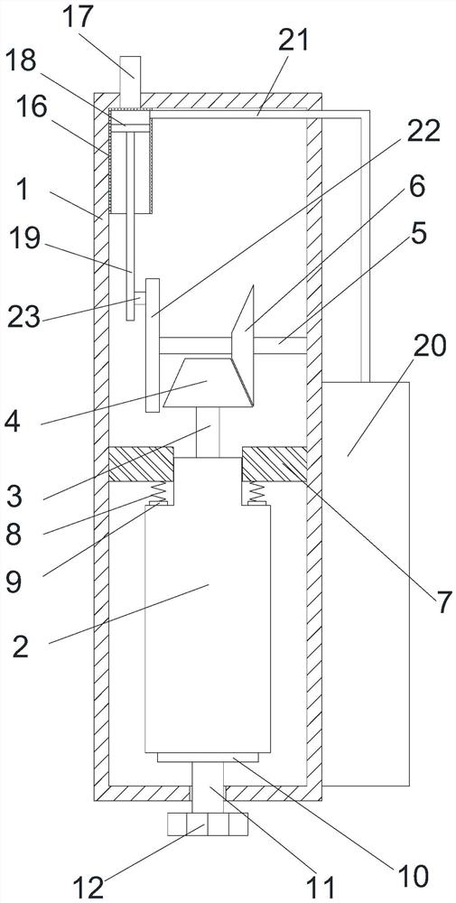 Transmission mechanism of oral irrigator