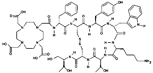 Solid-phase synthesis method for edotreotide