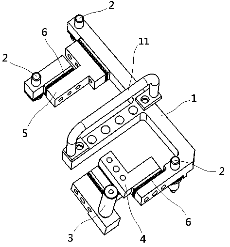 Testing auxiliary tool and testing method for matching clearance of B column cover plates of car doors