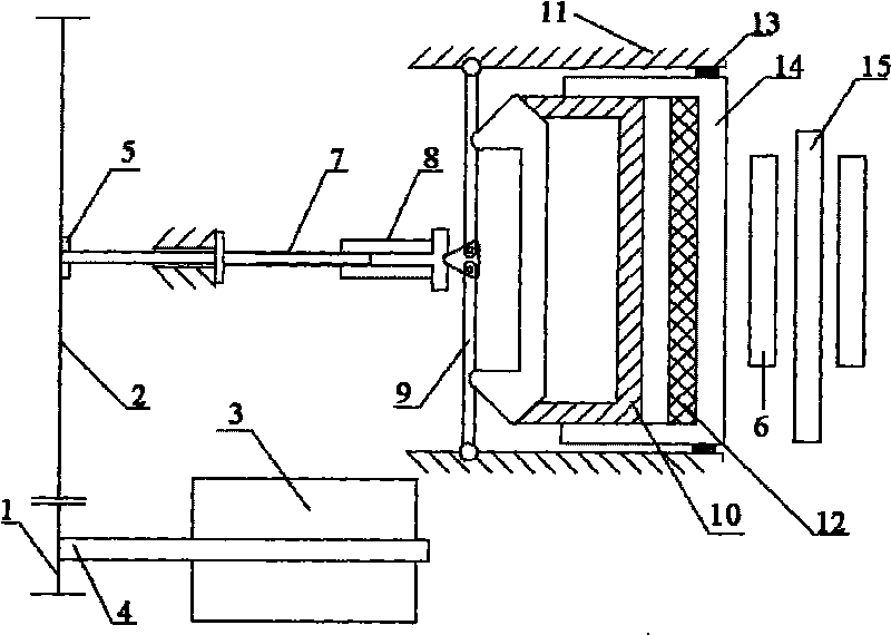Automobile disk-type braking method and device based on motor drive