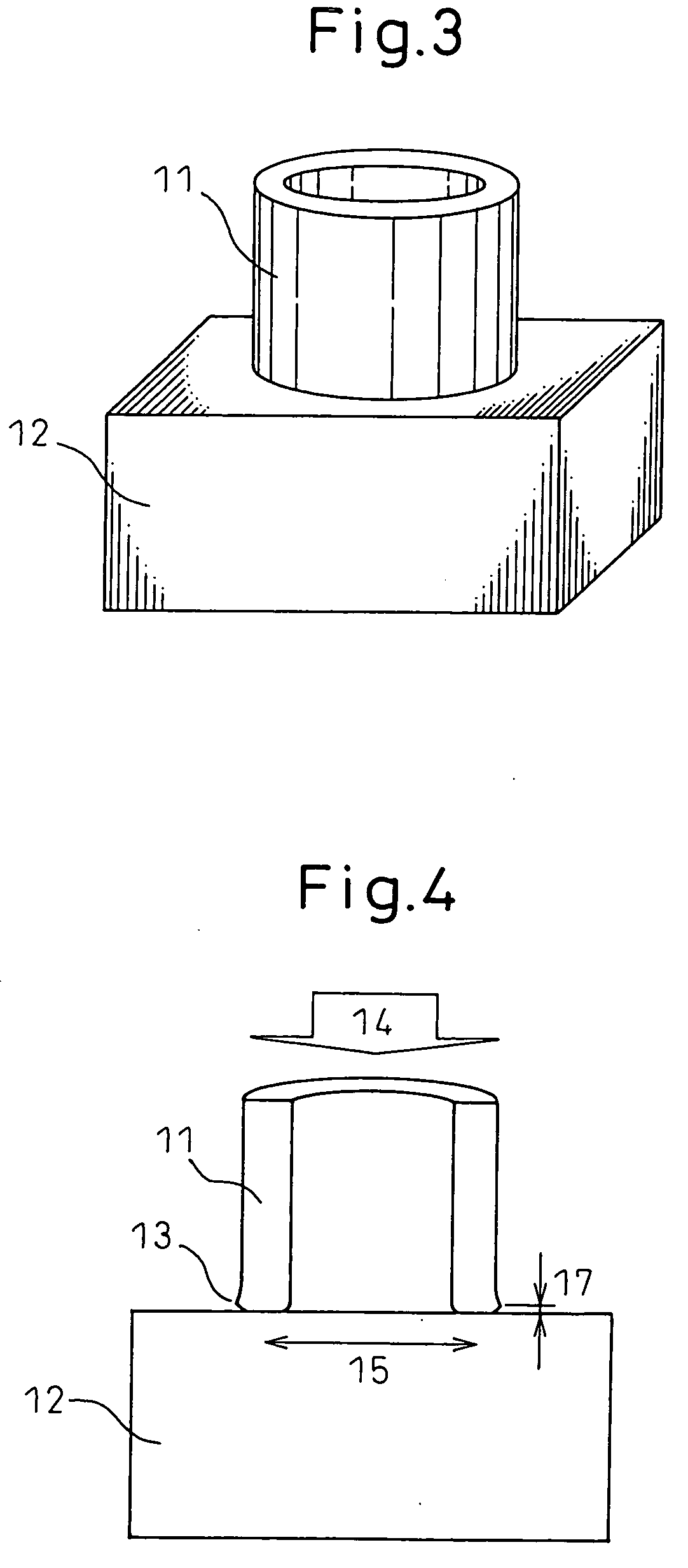 Liquid phase diffusion welding method for metallic machine part and metallic machine part
