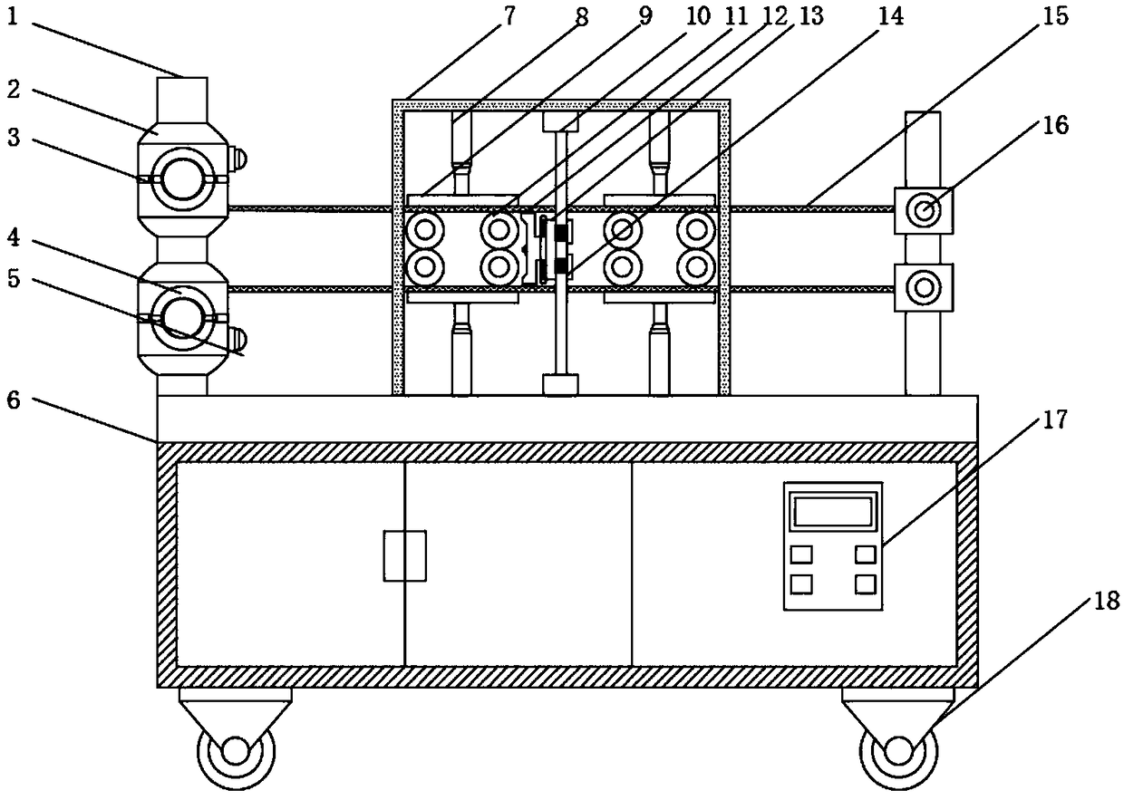 Slitting device for packaging film packaging