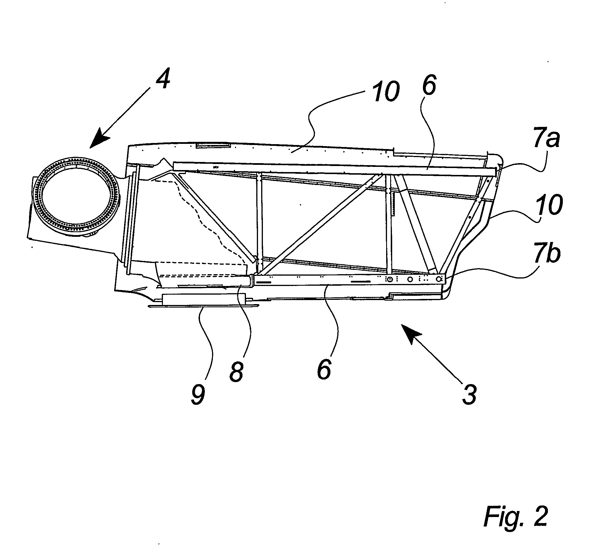Transportation system for a wind turbine component, vehicle for a transportation system, displacement system, method of establishing a transportation or displacement and use thereof