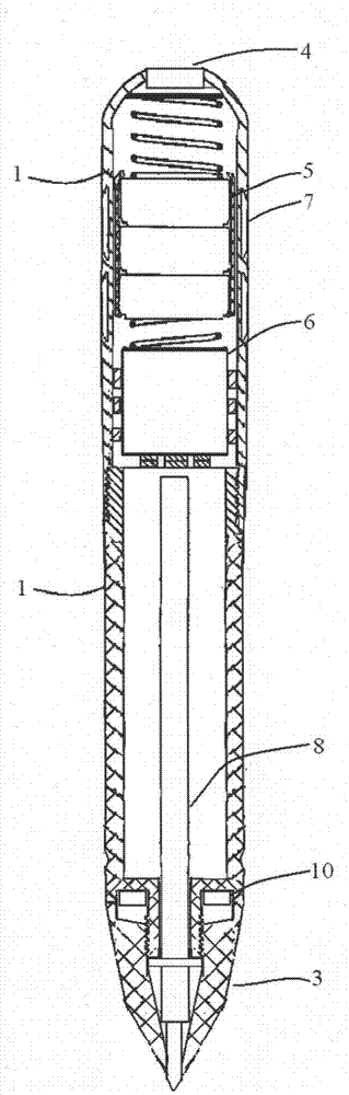 Rotary intelligent light emitting pen