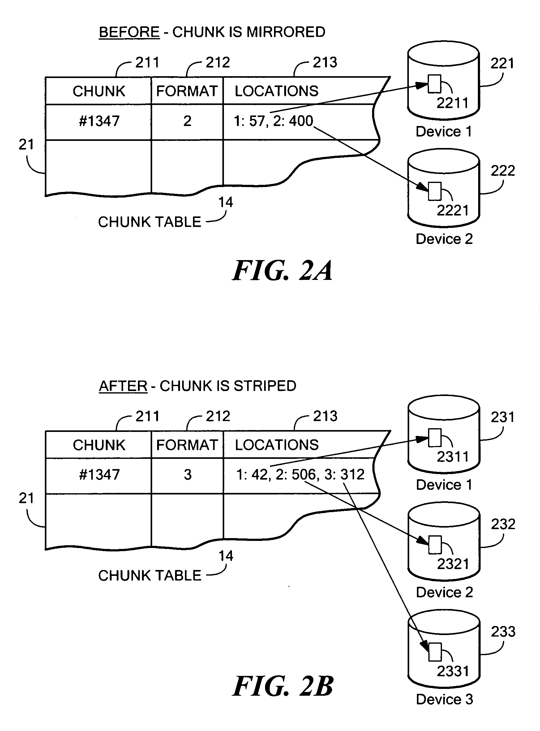 Dynamically expandable and contractible fault-tolerant storage system permitting variously sized storage devices and method