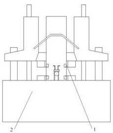 L-shaped template pressed by holder of inner tube splicer