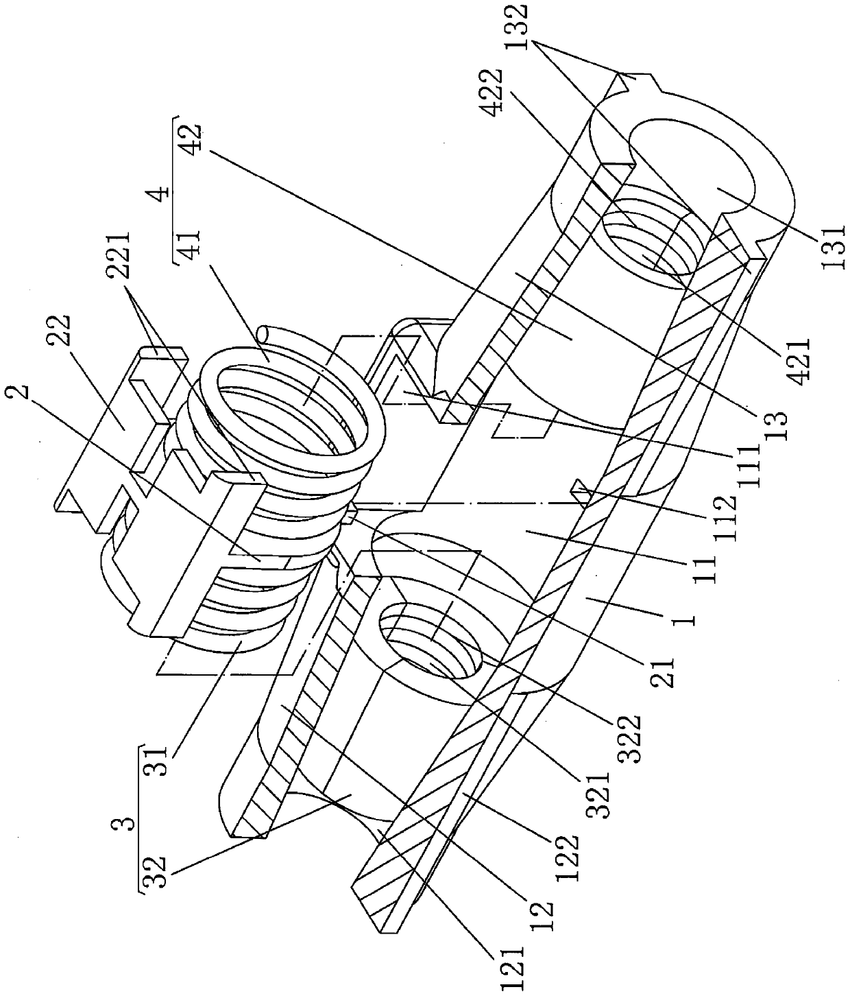 Self-holding steel bar connector