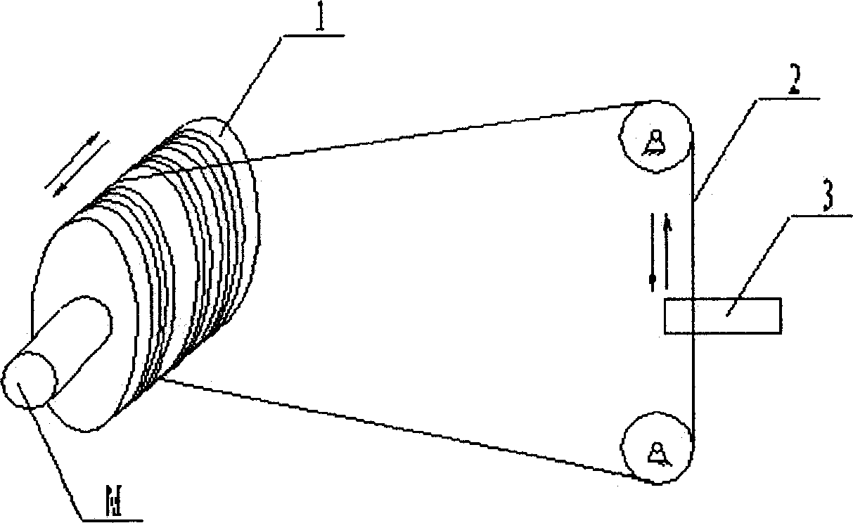 Short range cutting method of wire quick-moving type electrospark wire-electrode cutting machine tool and device