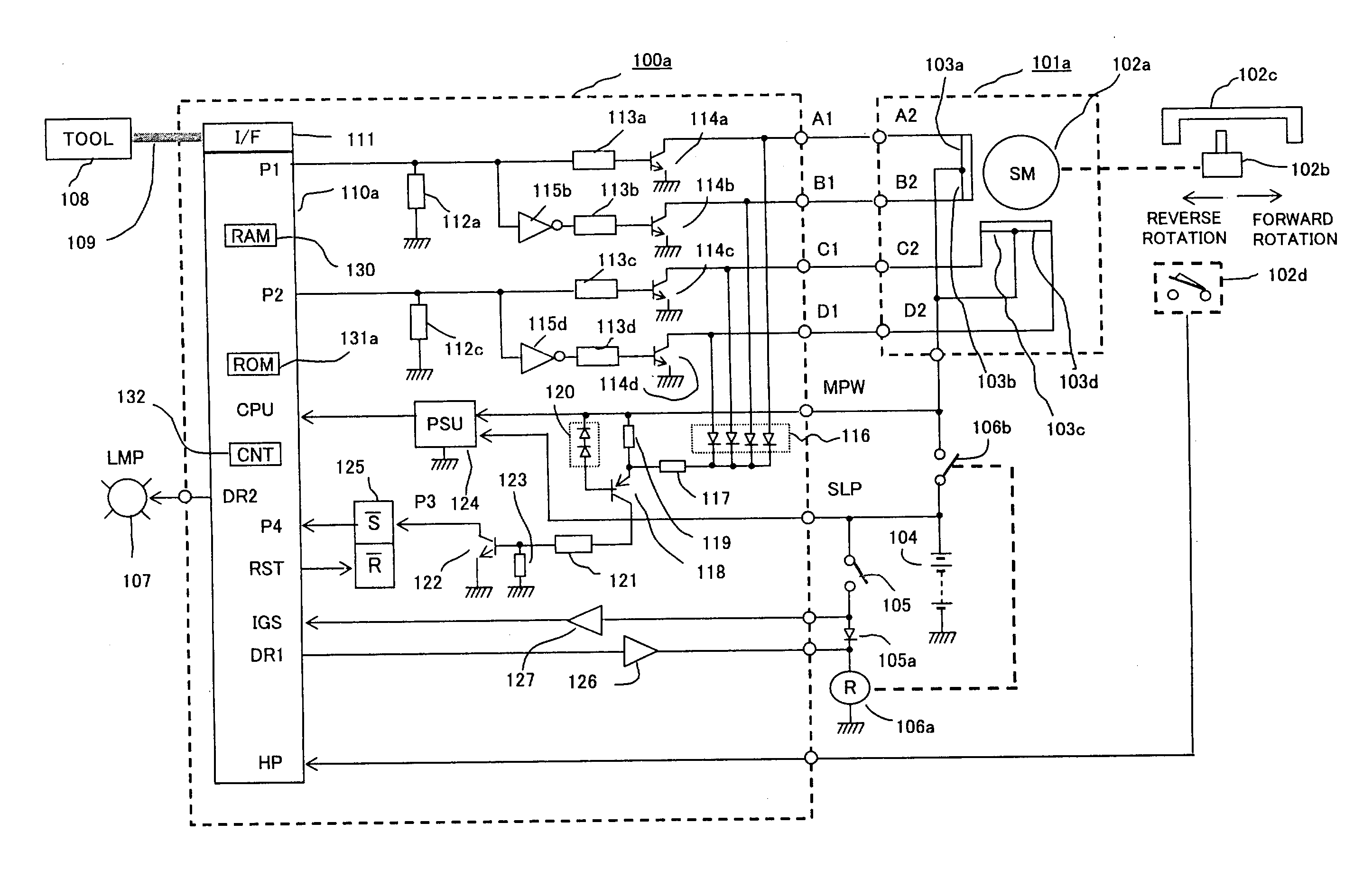 Abnormality detector for a motor drive system