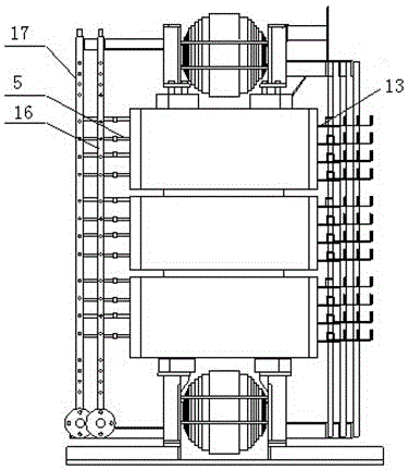 Line outlet structure of internal water cooling phase-shifting transformer