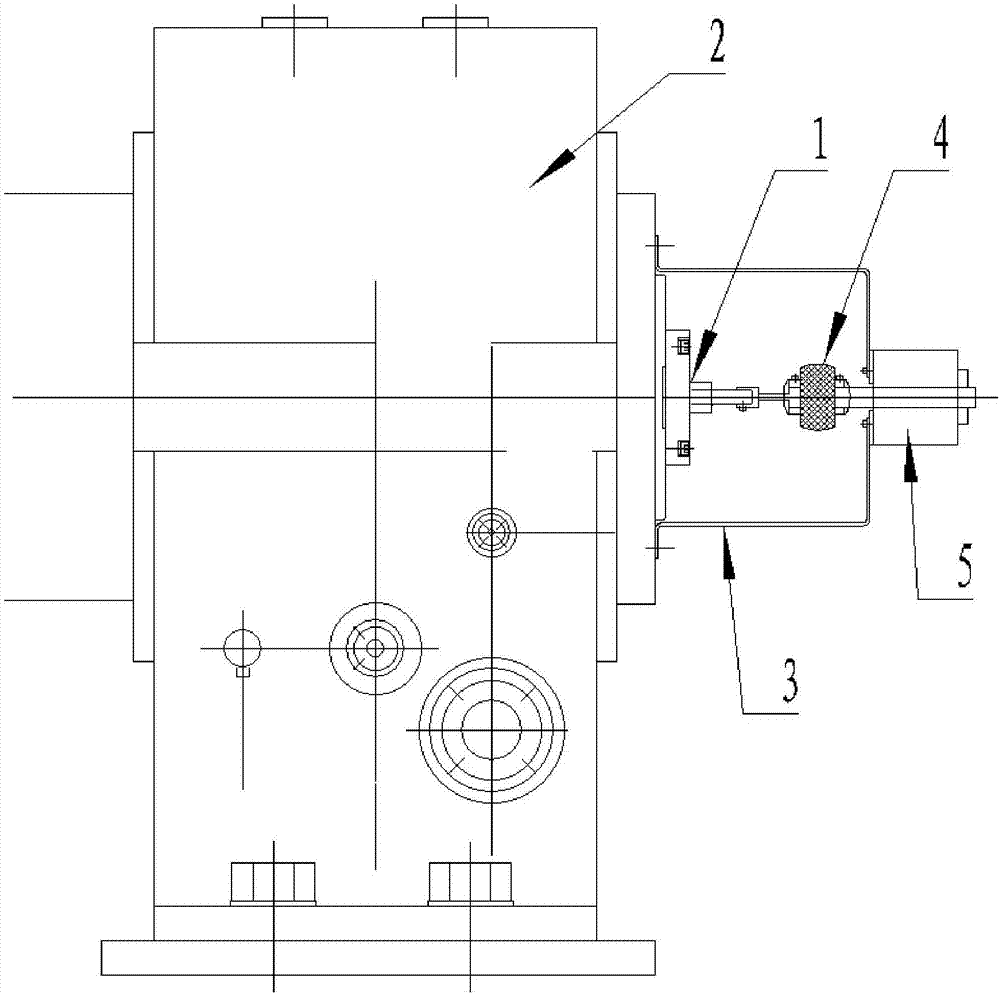 Mounting method of encoder of split synchronous high-voltage motor