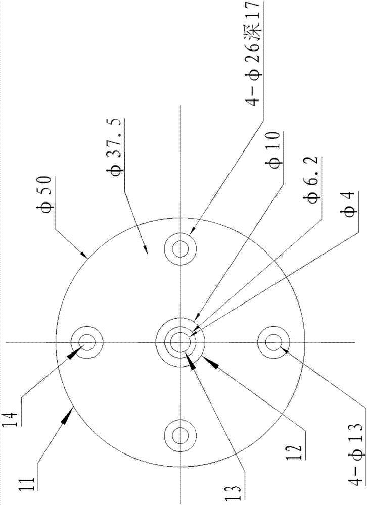 Mounting method of encoder of split synchronous high-voltage motor