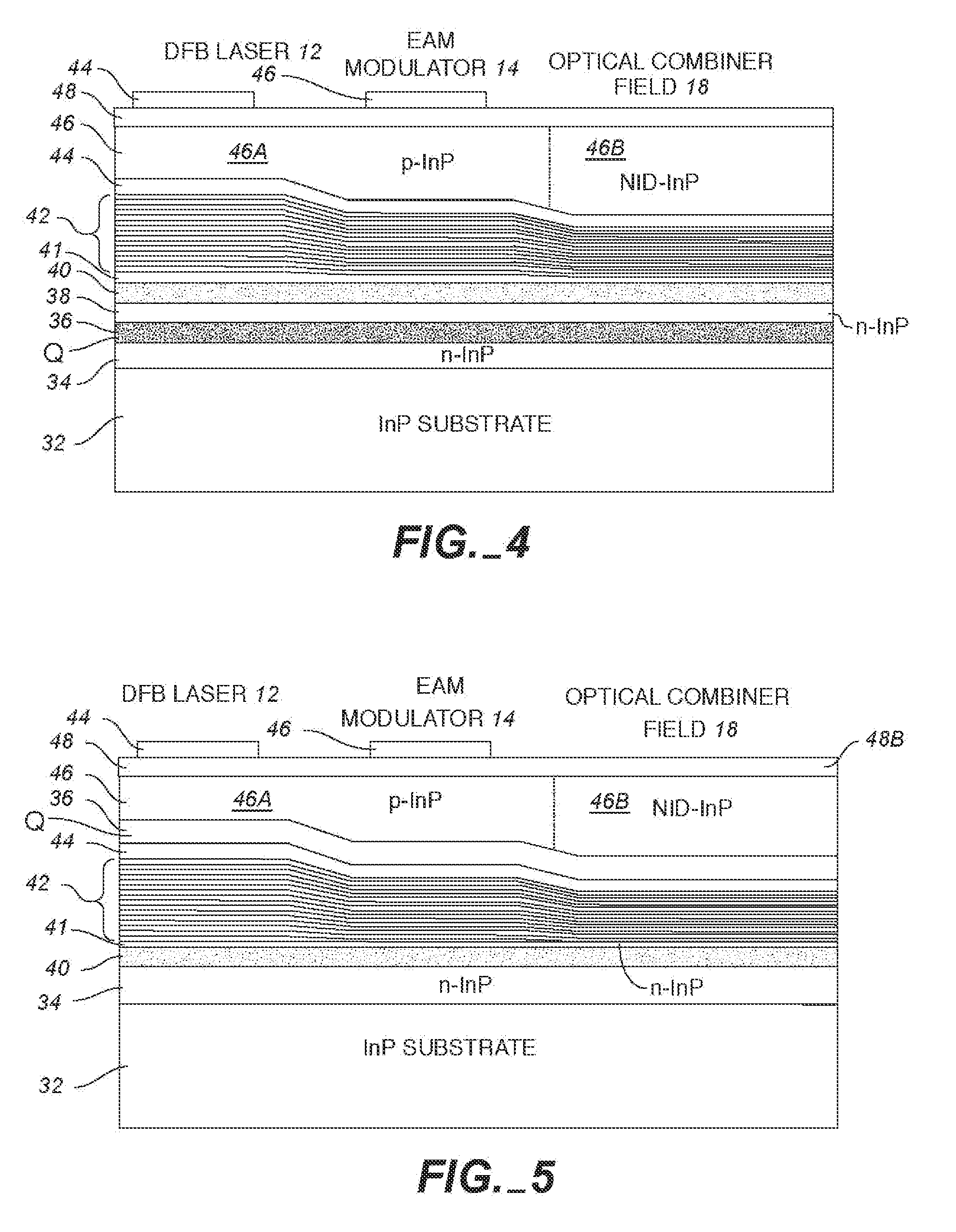 Monolithic transmitter photonic integrated circuit (TXPIC) having tunable modulated sources with feedback system for source power level or wavelength tuning