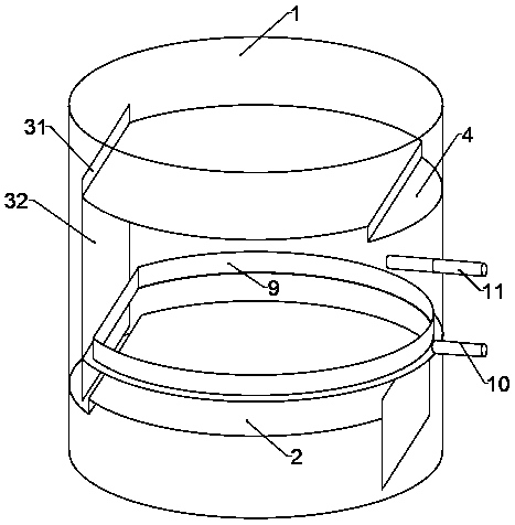 Tower biological filter with fast surface renewal