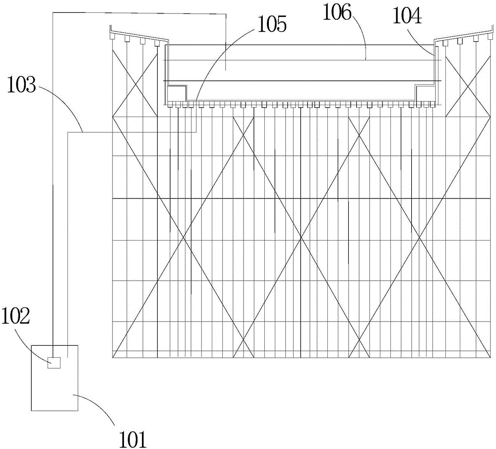Fluid analogue simulation preloading construction method of full framing