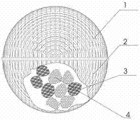 Method for deep treatment of river course water by using volcanic rock/silicate/macromolecule synthesis material combination filler