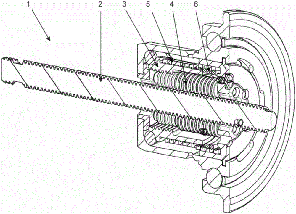 Actuator With Friction Device Using Loop Spring Element