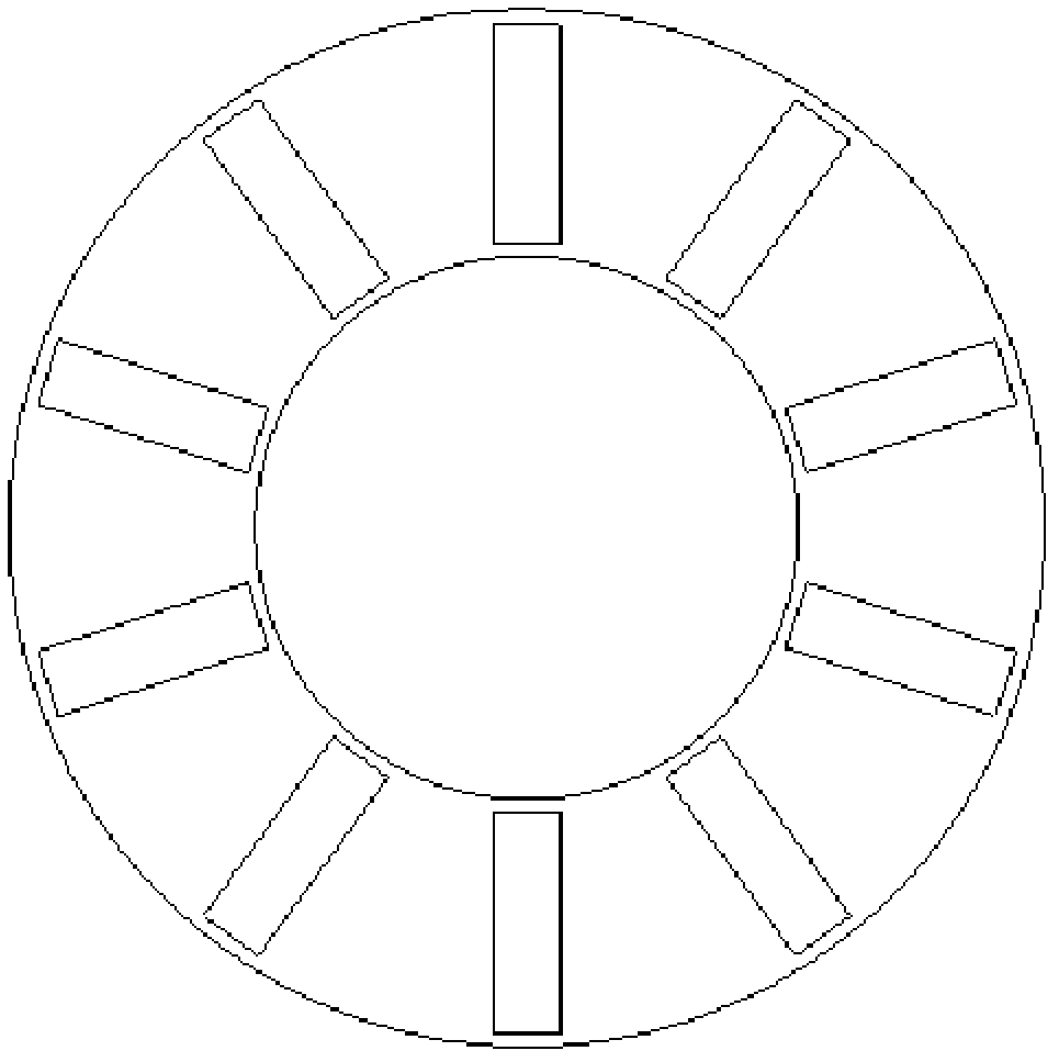 Pole-following rotor of rotary motor