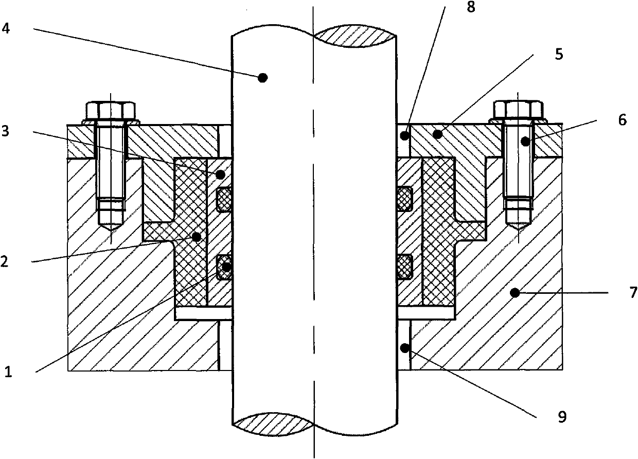Floating shaft lever sealing structure