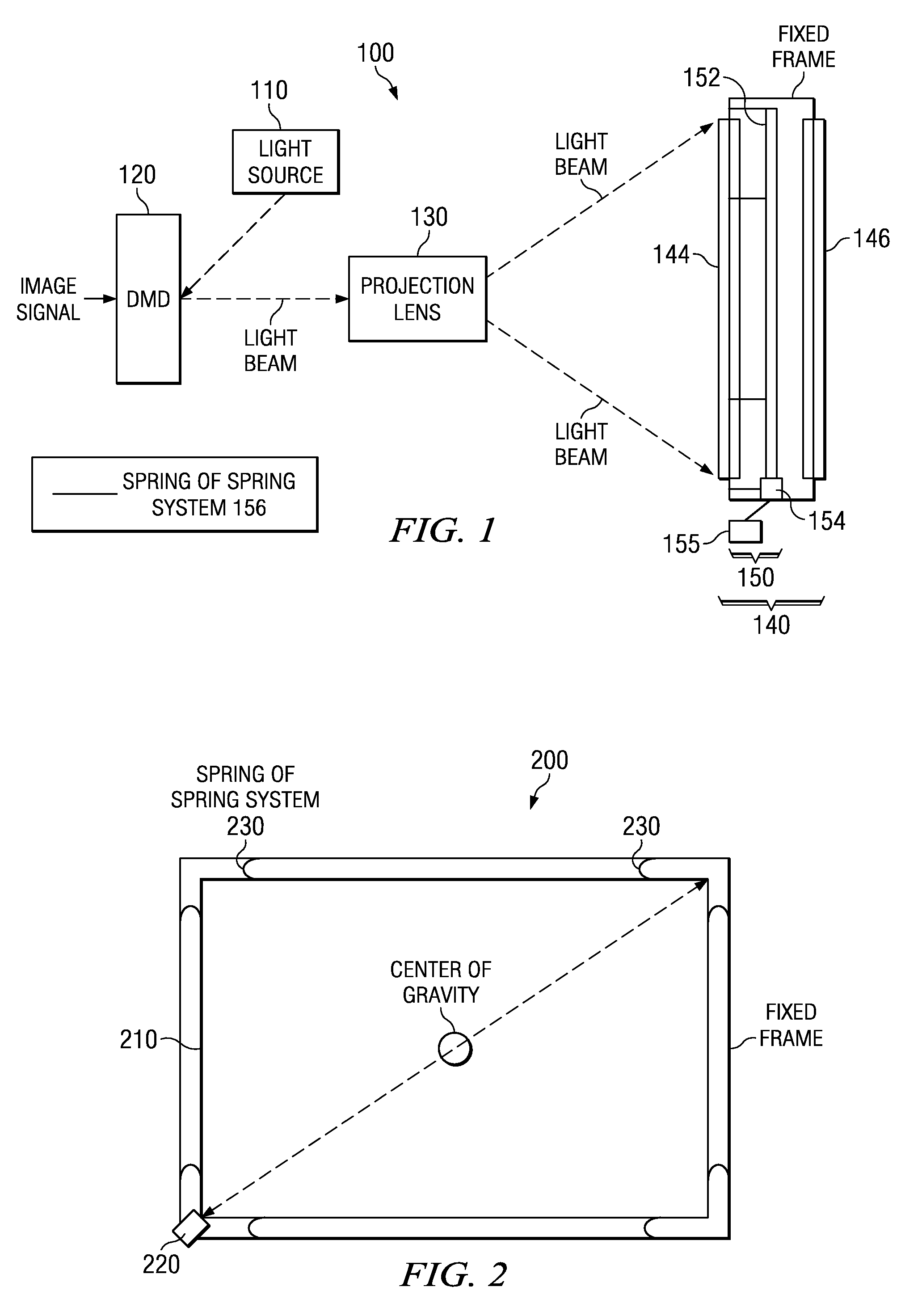 System and method for reducing visible speckle in a projection visual display system