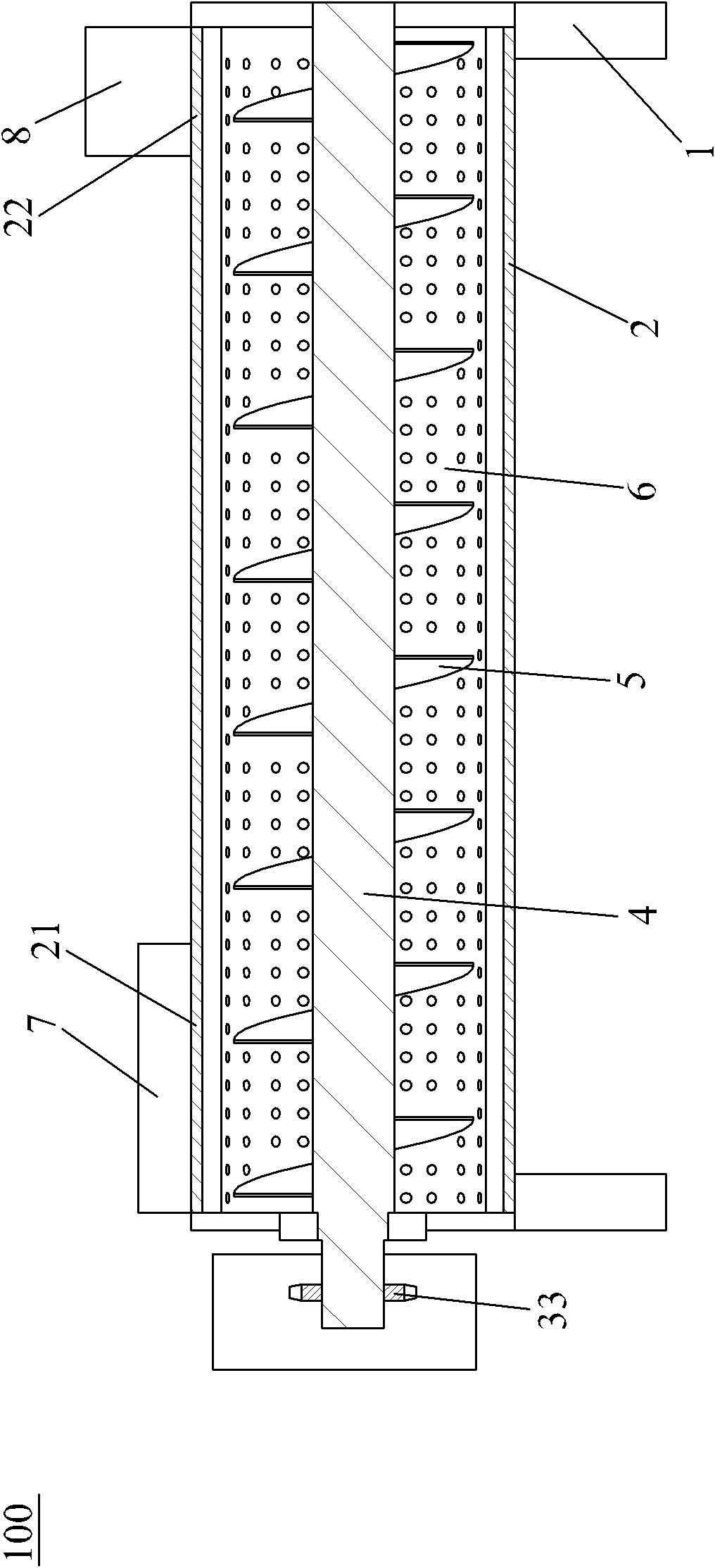Horizontal type paper-film dehydration equipment