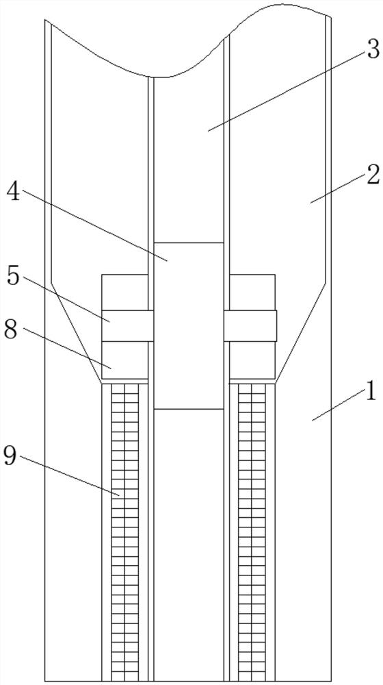 Stable type correcting groove for sliding door