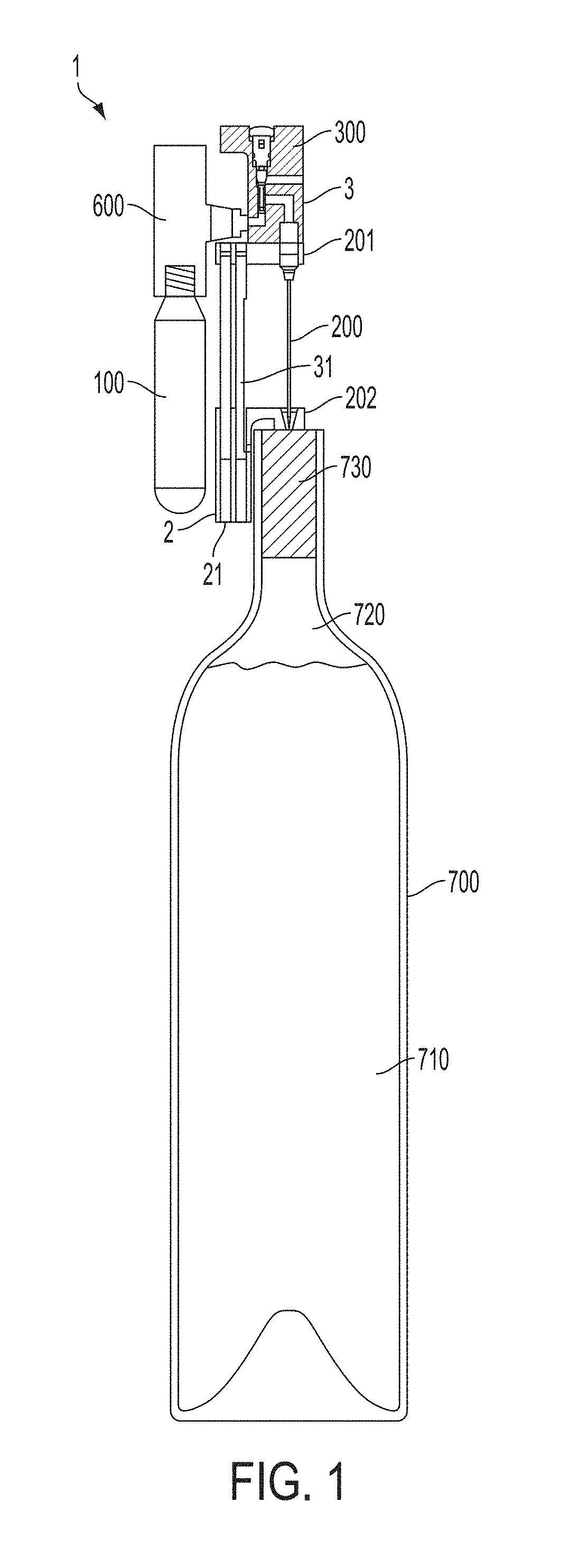 Needle for accessing a beverage in container