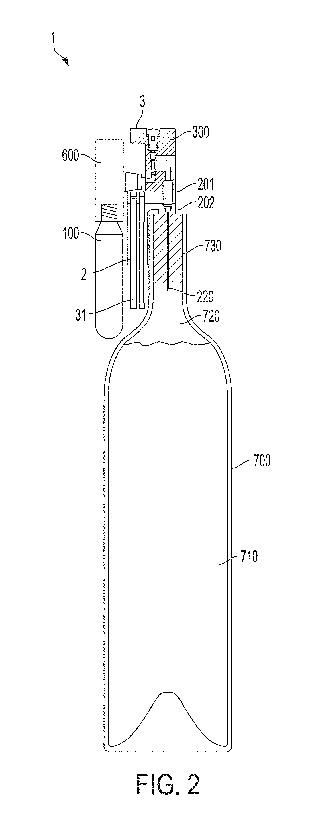 Needle for accessing a beverage in container