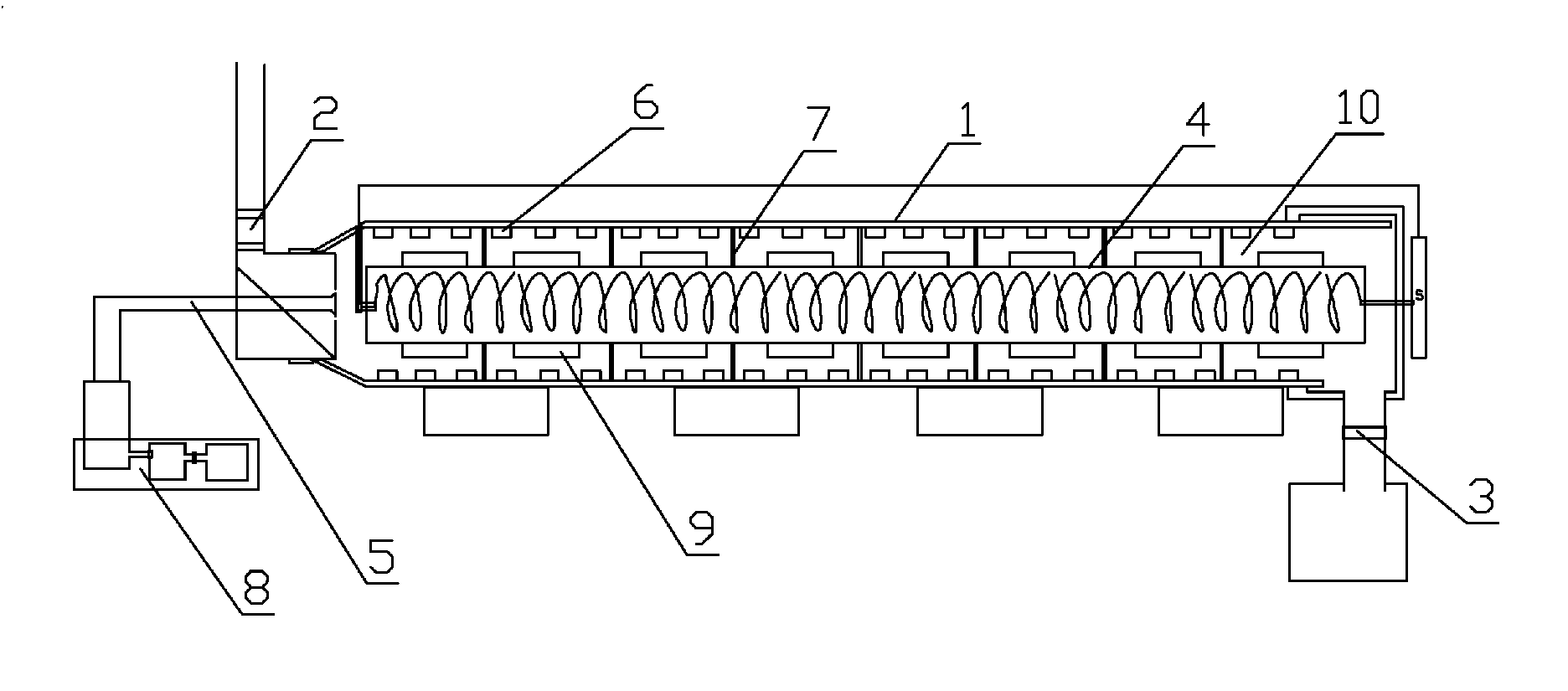 Electrical heating coal material decomposition apparatus