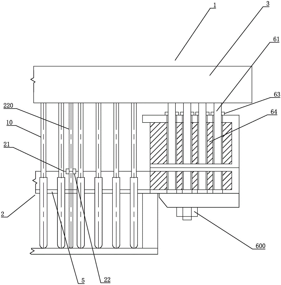 Plug-in hole-forming mold and device and automatic manufacturing method for porous brick