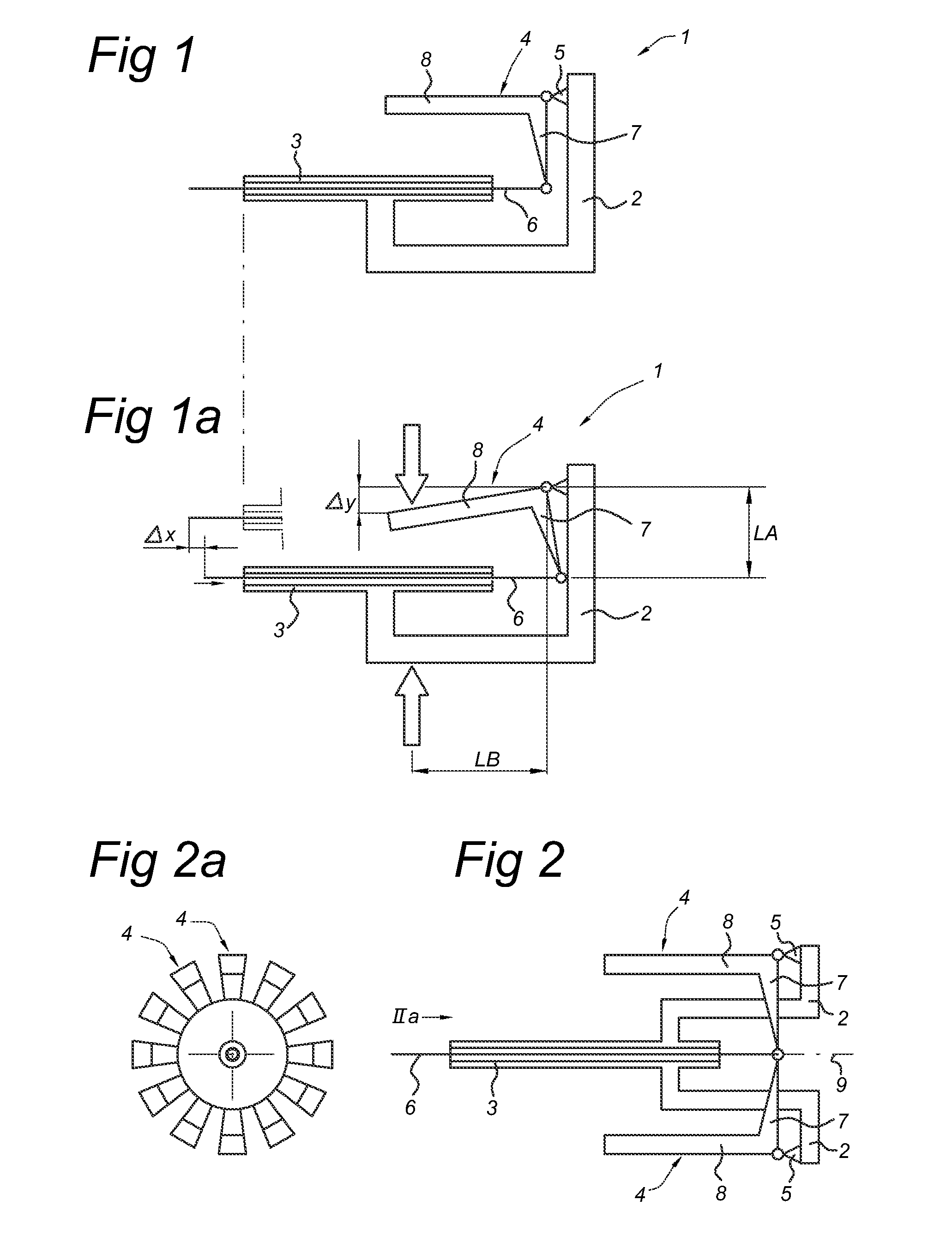 Handle for controlling instruments, endoscopic instrument comprising such a handle, and an assembly