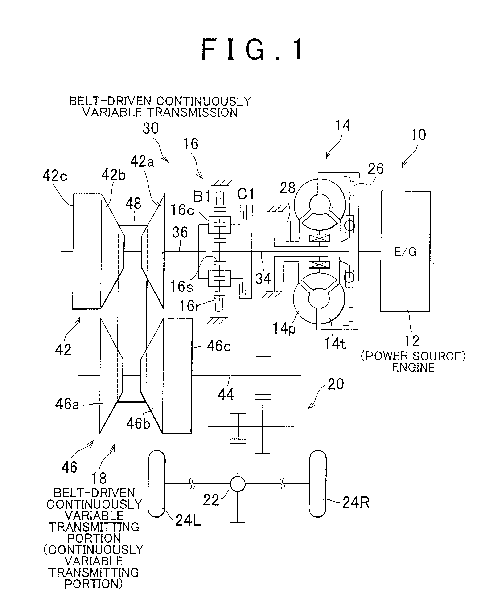 Vehicular belt-driven continuously variable transmission and control method thereof