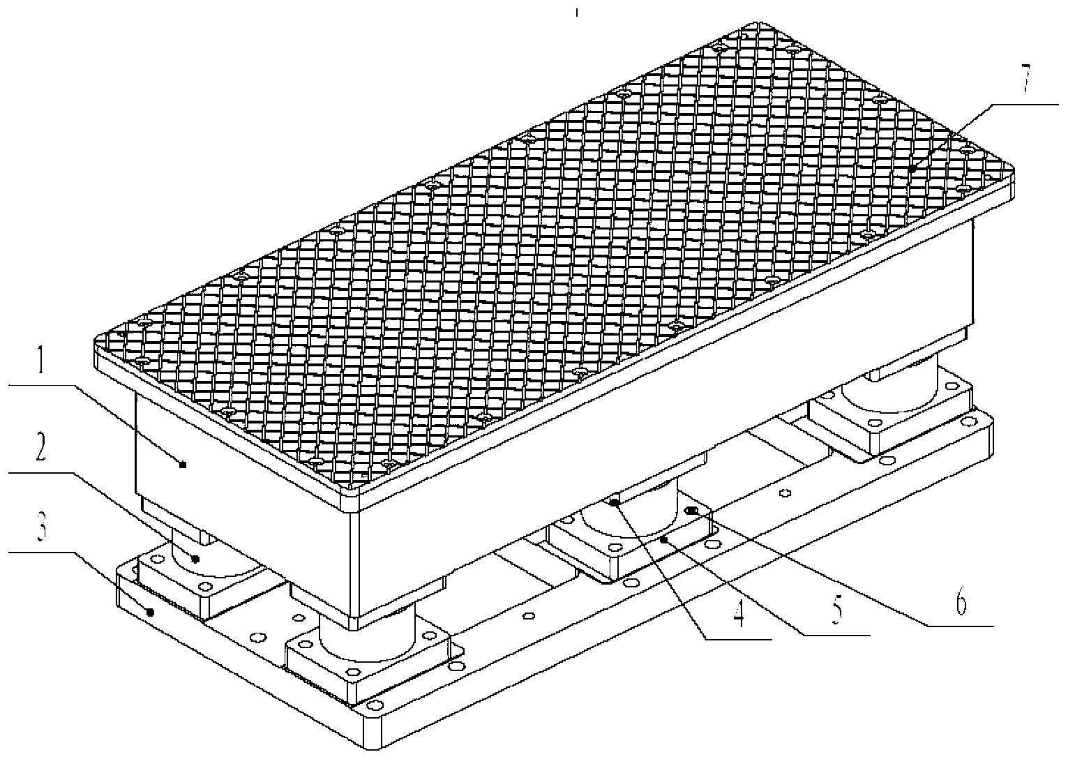 Three-dimensional force measuring platform device