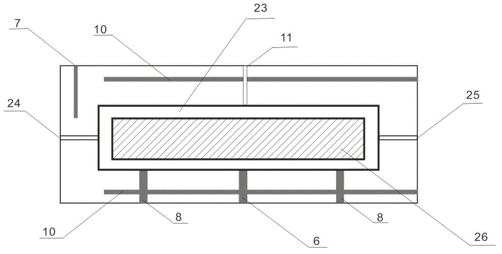 Testing device and method for simulating flat carbonate rock reaction
