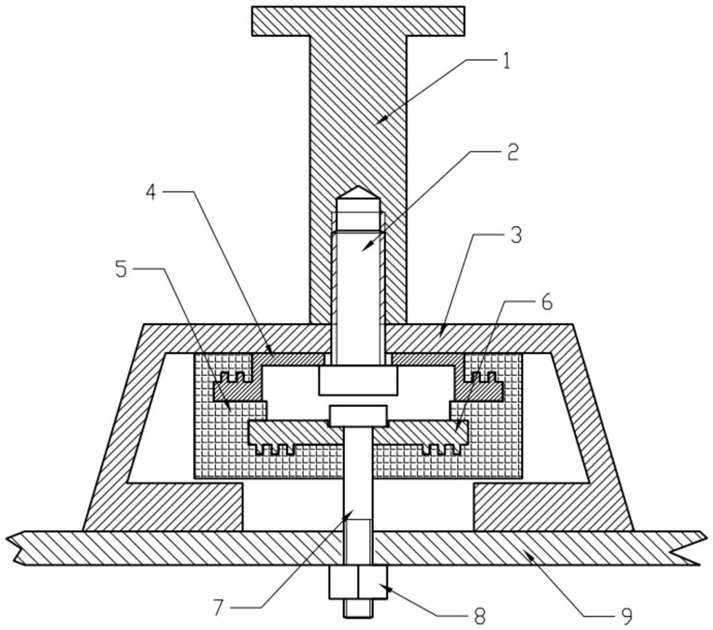 Simple duct piece mold positioning device for pre-buried channel