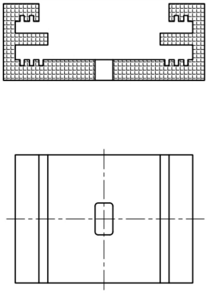 Simple duct piece mold positioning device for pre-buried channel