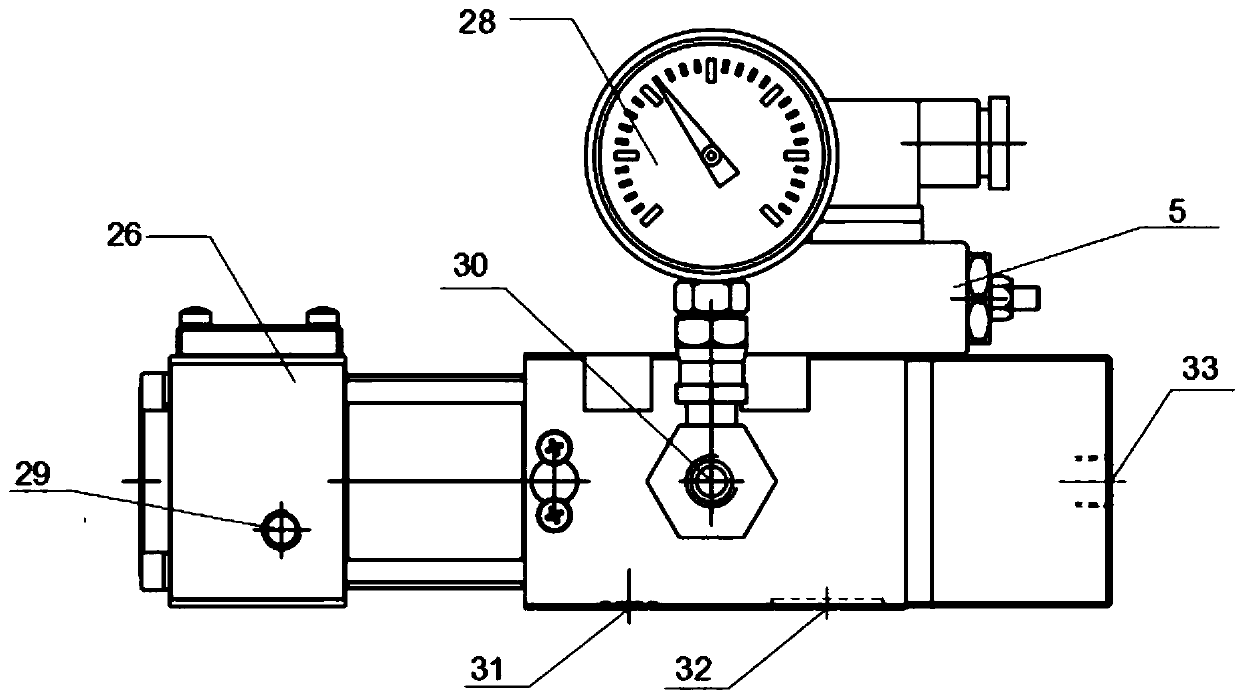 Locking pump for fast punch sliding-block oil cylinder locking