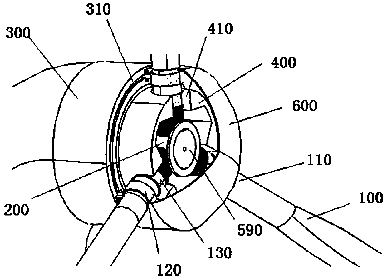 Pitch driving mechanism of wind power generating set, pitch changing method and wind generating set