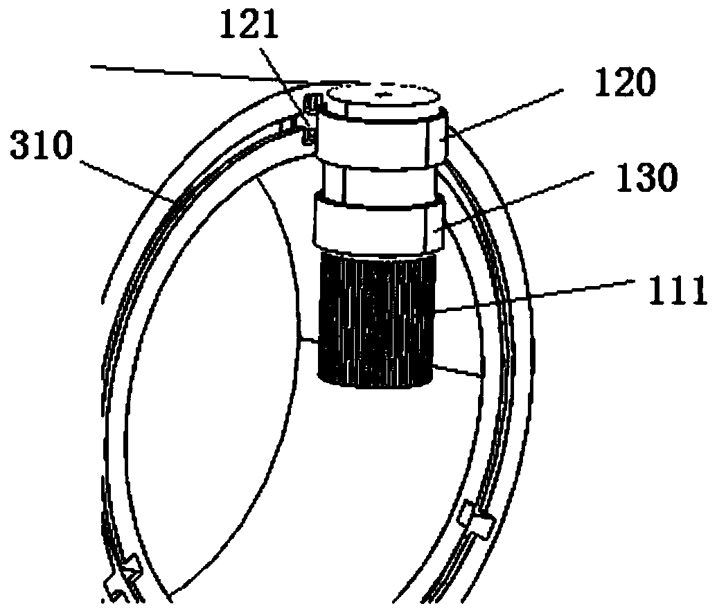 Pitch driving mechanism of wind power generating set, pitch changing method and wind generating set