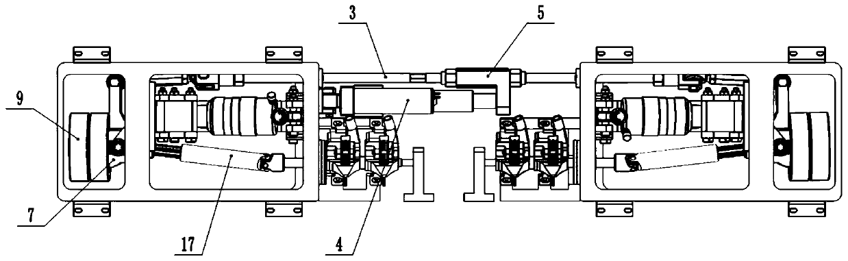 Bearing vehicle chassis trolley