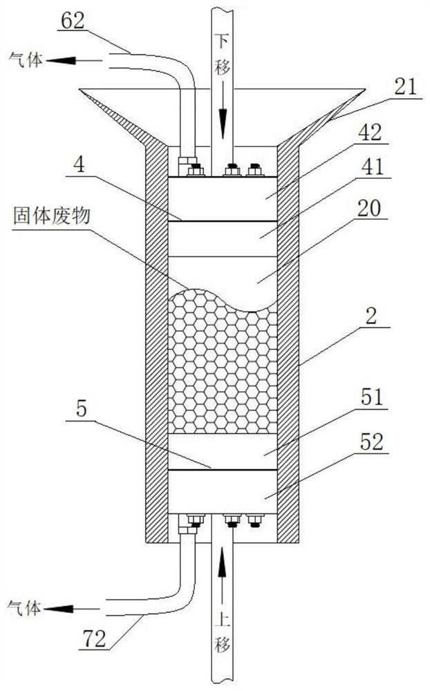 Solid waste compact treatment system and method by vibration, negative pressure and thermalization technology